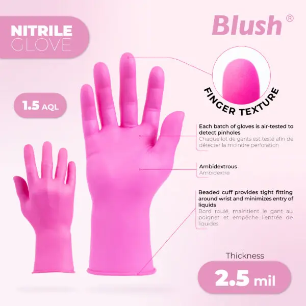 Blush – Nitrile Gloves