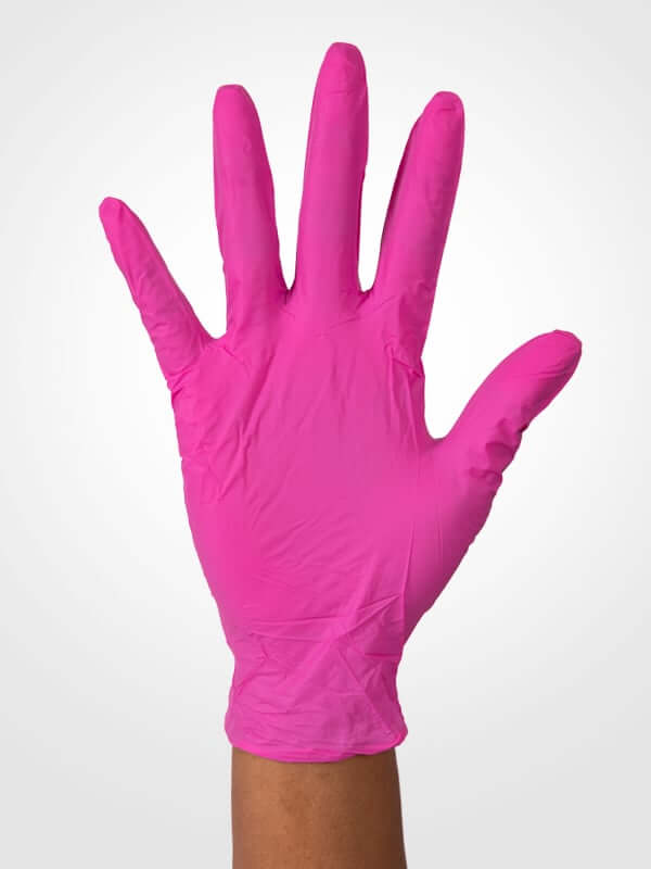 Hands In Pink Rubber Gloves Hold A Tattoo Machine On A Blue Background  Stock Photo  Adobe Stock
